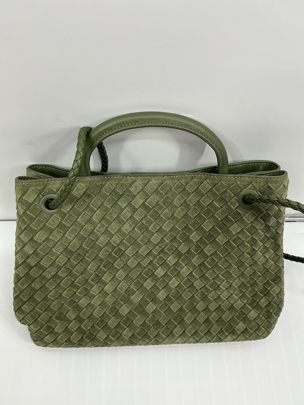 Romy Suede Handwoven Satchel